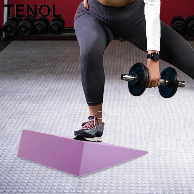 TENOL Squat Wedge Block Slant Board Calf Stretcher Yoga Wedge Block ...