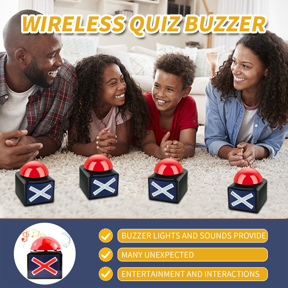 Game Answer Buzzer Alarm Button With Sound Light Trivia Talent Show ...