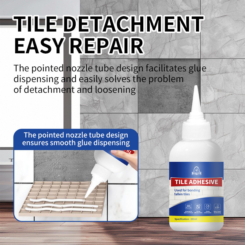 Repair of floor tile hollow drums Tile restorer Tile Glue Strong ...
