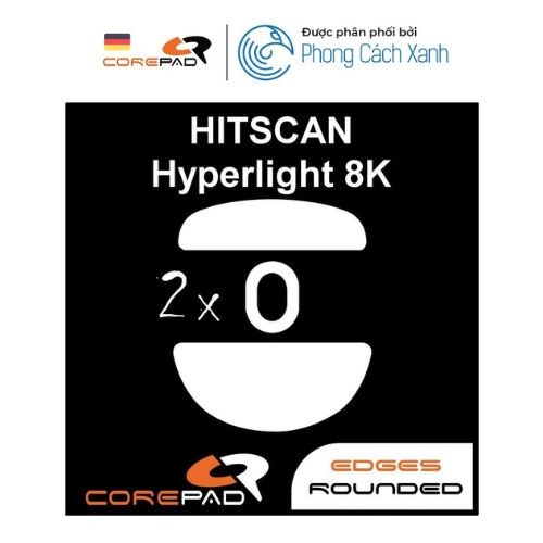 PTFE Corepad Skatez PRO HITSCAN Hyperlight Wireless Mouse Feet (2 sets ...