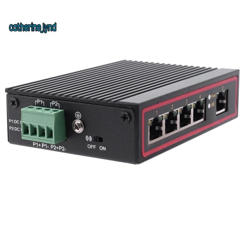 5-Port RJ45 10/100M Ethernet Desktop Switch Hubs Network Laptop DIN ...