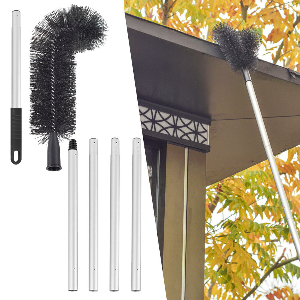 2024 Telescopic Roof Gutter Cleaner Retractable Brush Tool for Gutter ...