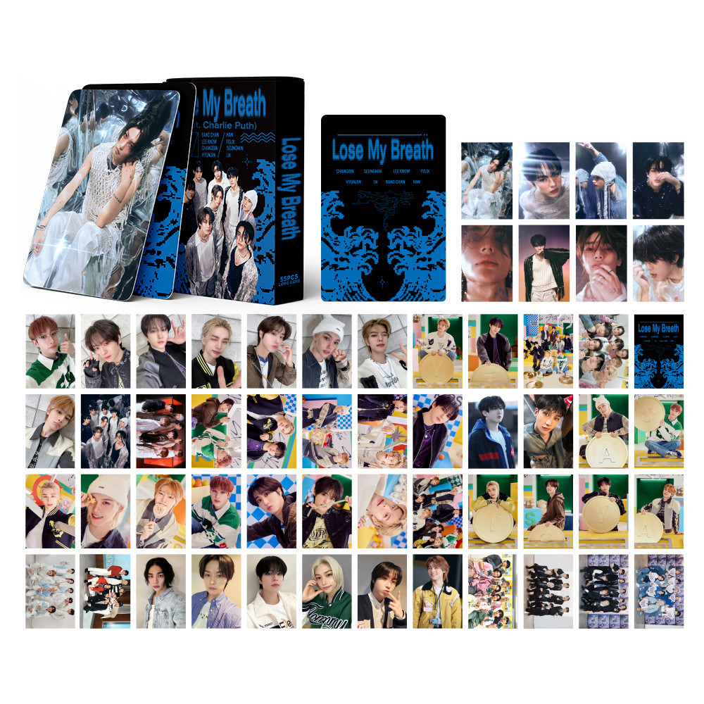 55pcs STRAY KIDS SKZ HOP Lomo cards ATE Lose My Breath Magic