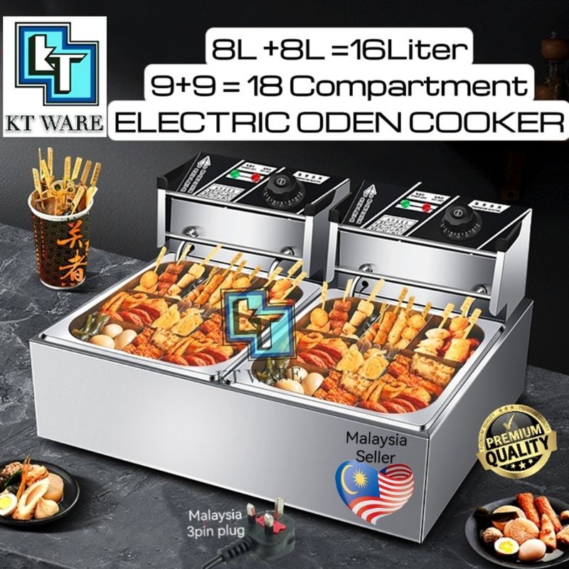 KT WARE 18 Partition Electric Oden Cooker Stainless Steel Automatic ...