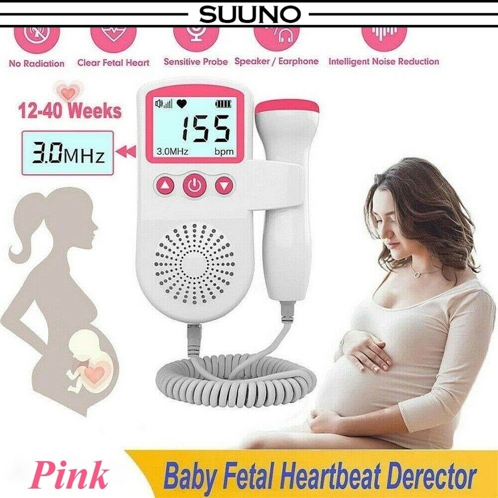 3.0MHz Fetal Doppler Heart Detector Monitor Pregnant Women Home Fetal ...
