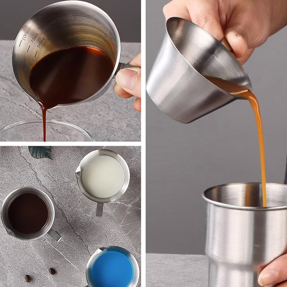 Stainless Steel Measuring Cup Colored Extraction Cup With Scale 100ml ...