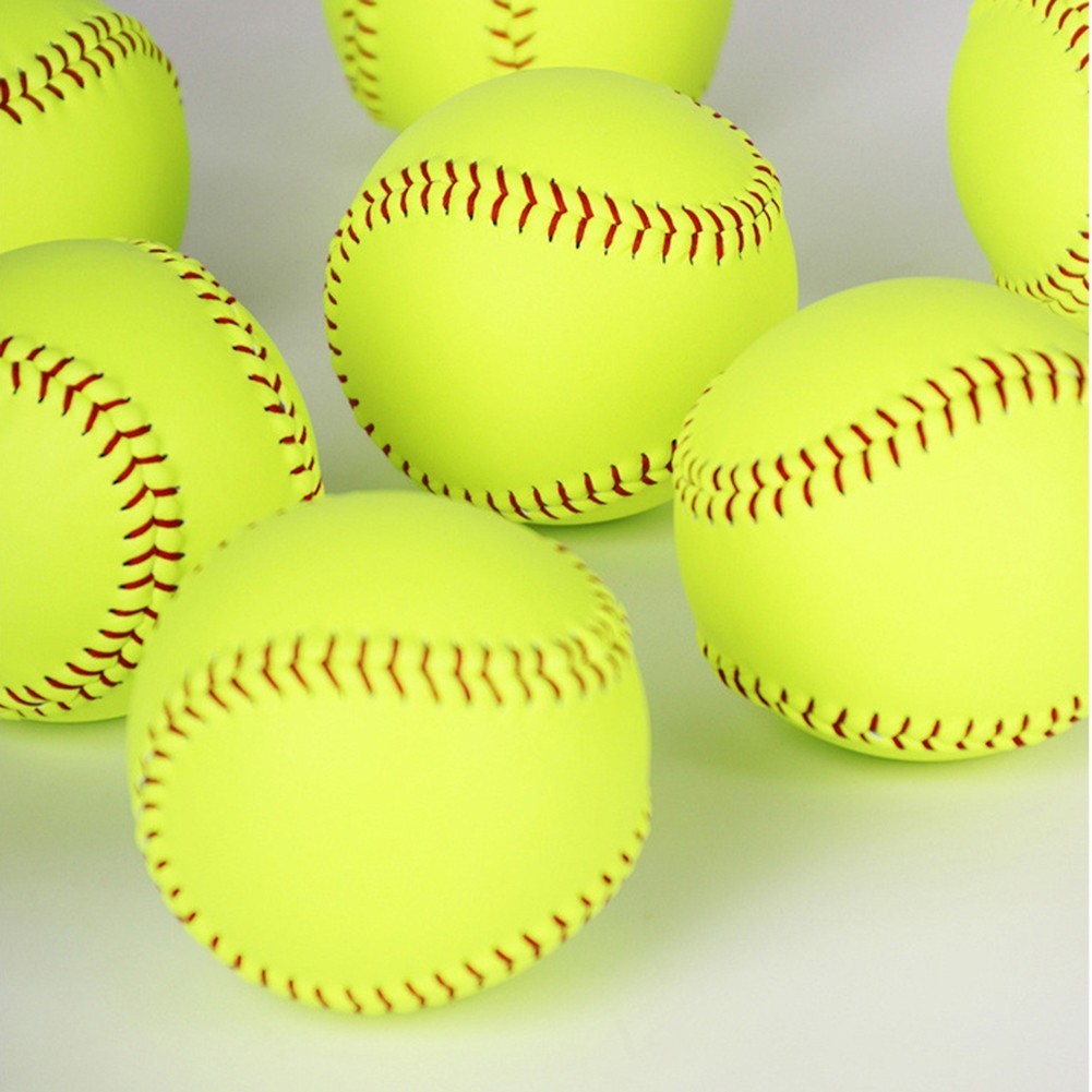 Lewtemi 12 Pack Softball Bulk Yellow Sports Practice Softballs Official Size - View #9