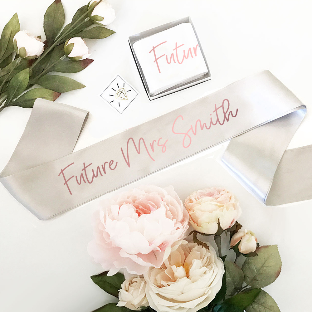 Custom Wedding Decoration Bridal Shower Team Bride To Be Satin Sash ...