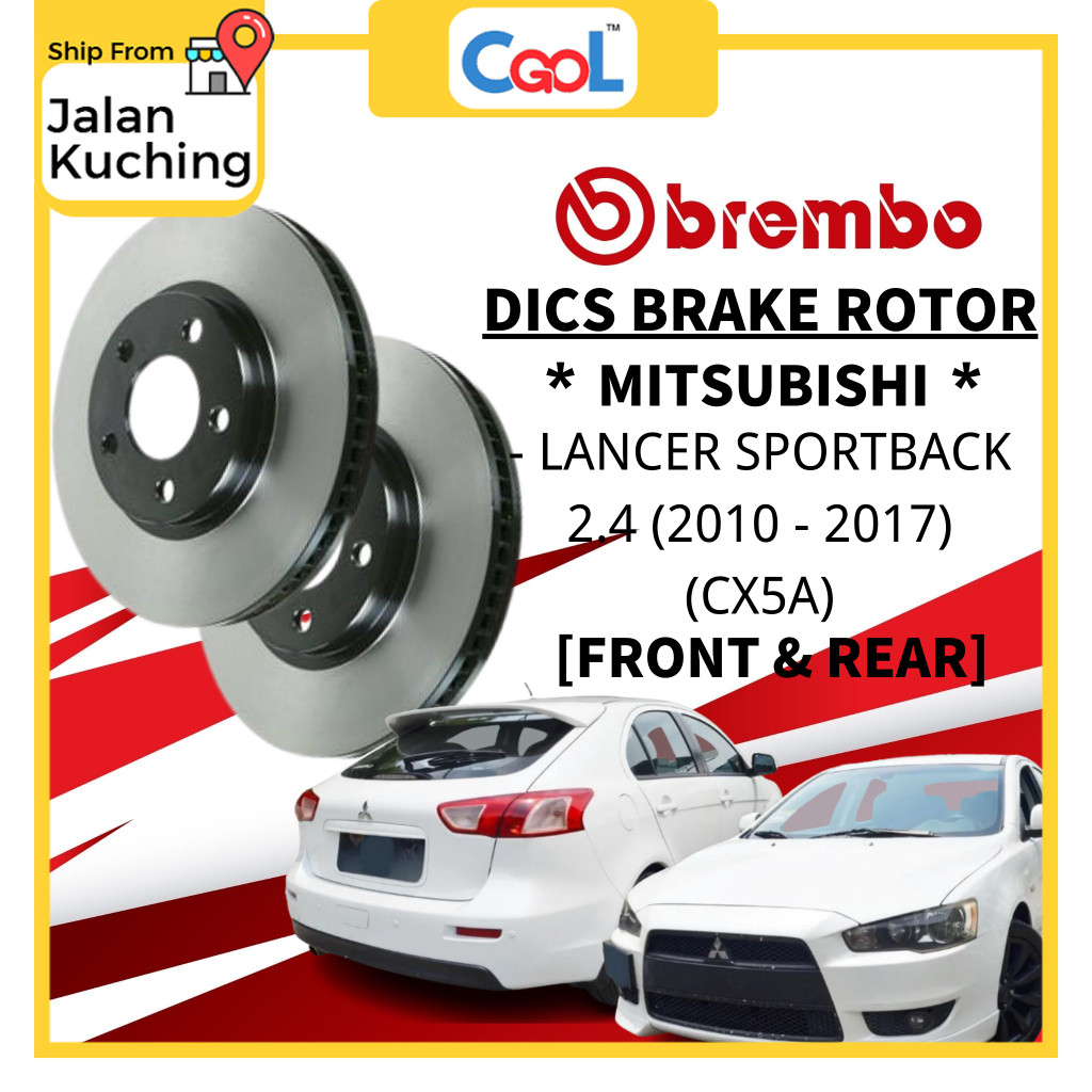 Brembo Rotor Mitsubishi Lancer Sportback 2.4 (2010-2017) (CX5A) Front ...