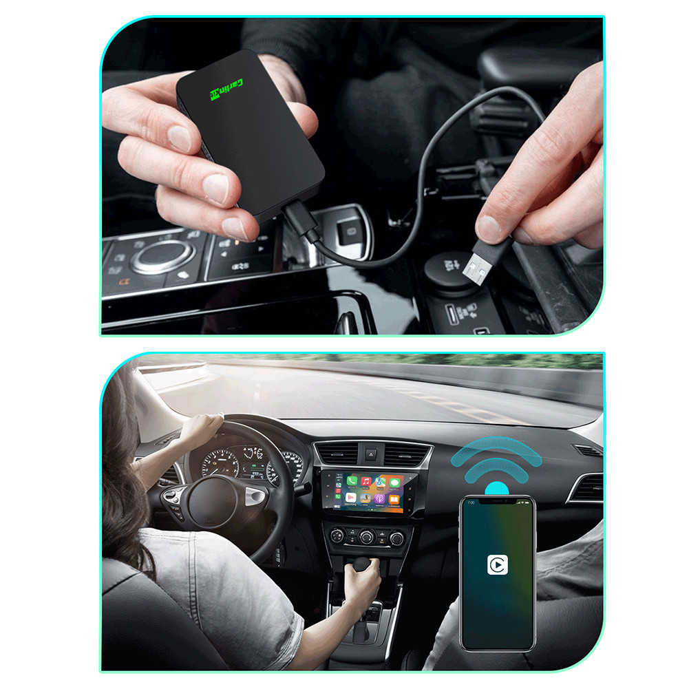 Car Navigation Box Wireless AI Box for Wired Carplay Android Auto ...