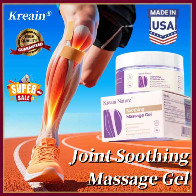 Kresin Soothing Pain Relief Gel - Fast-Acting Joint & Muscle Rub With Herbal Formula, 2028 Expiry
