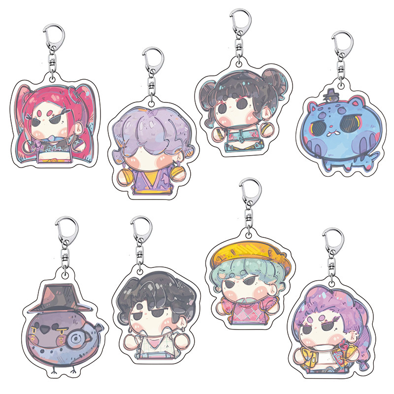 2025 Kpop Huntrix Acrylic Keychain Saja Boys Jinu Key Ring Pendant ...