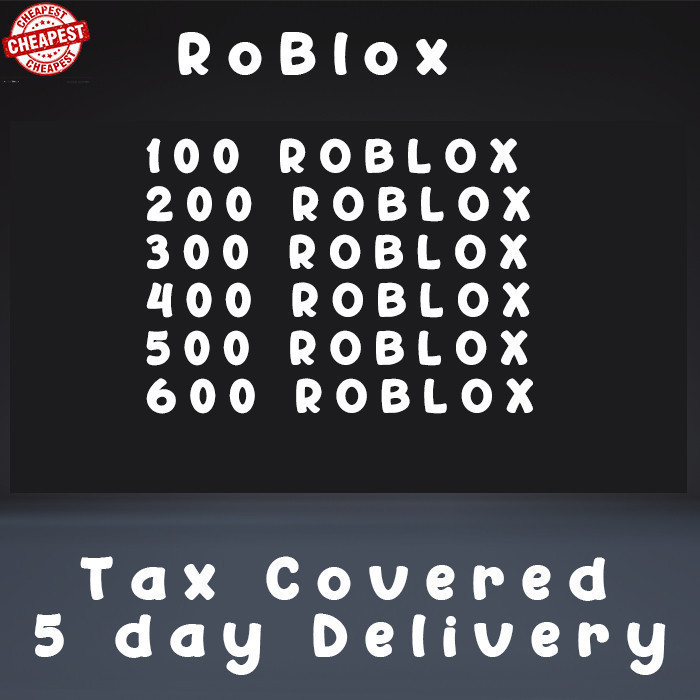 Roblox Robux low amount - PC game 100 QOLlooo | Shopee Malaysia