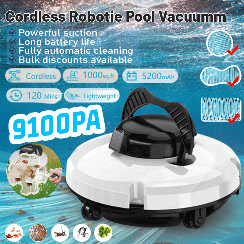 Smart Swimming Pool Cleaning Robot Rechargeable Cordless Robot Pool ...