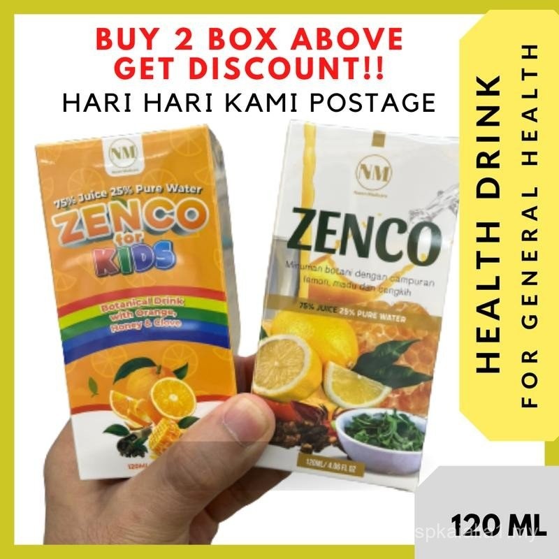 Zenco Adult & Zenco Kids Syrup 120ML/250ML Jus Campuran Cengkih Lemon ...