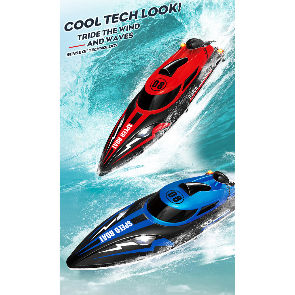 HJ808 Rc Boat High-Speed 25km/H Water Toy Remote Control Speedboat ...