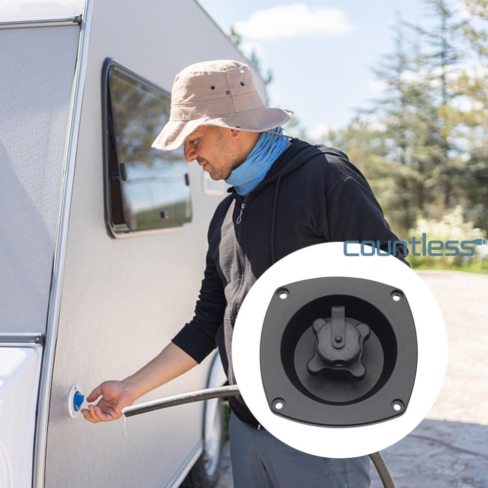 RV Mains Water Inlet with Pressure Regulator Black/White Motorhome ...