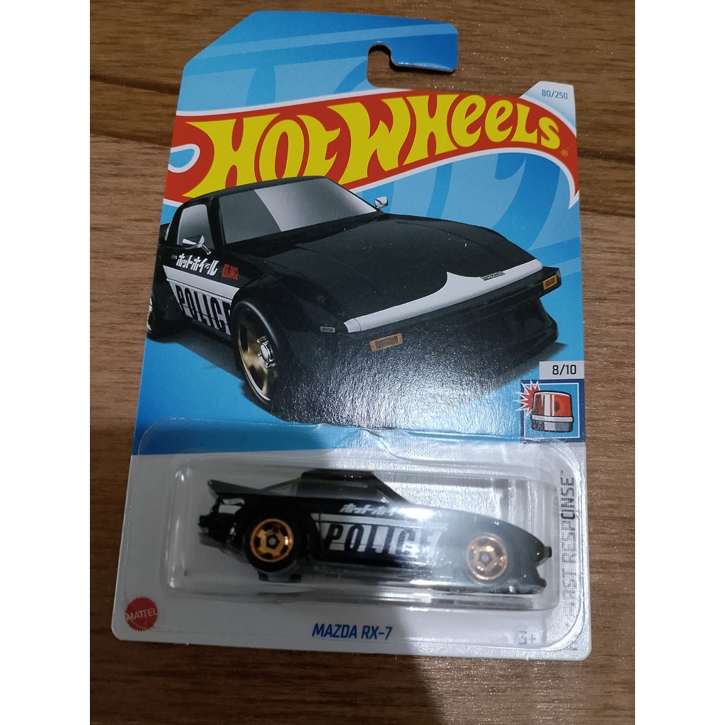 HITAM Hotwheels MAZDA RX-7 POLICE ORIGINAL MATTEL BLACK | Shopee Malaysia