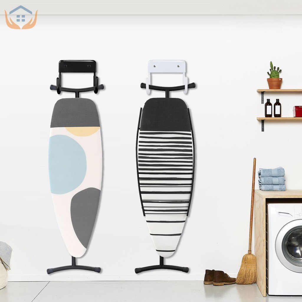 Metal ironing board wall mount sturdy ironing board hanger heavy duty