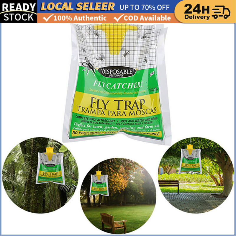 Non Toxic Hanging Flies Trap Fly Catcher Bag Perangkap Lalat Buah ...