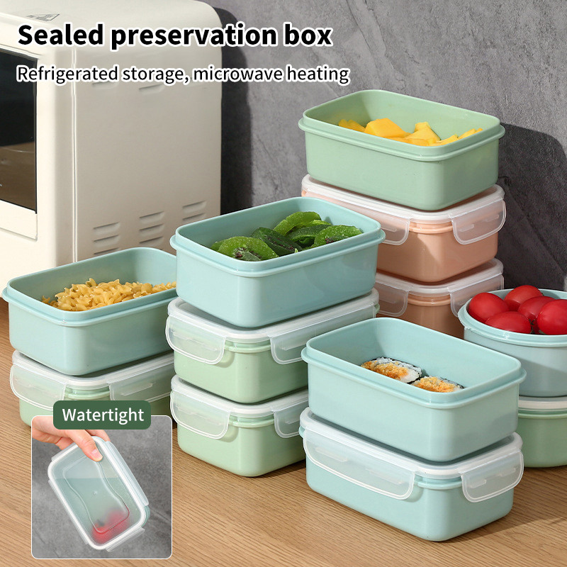 GMARTY Mini Refrigerator Crisper Small Lunch Box Plastic Airtight Jar ...