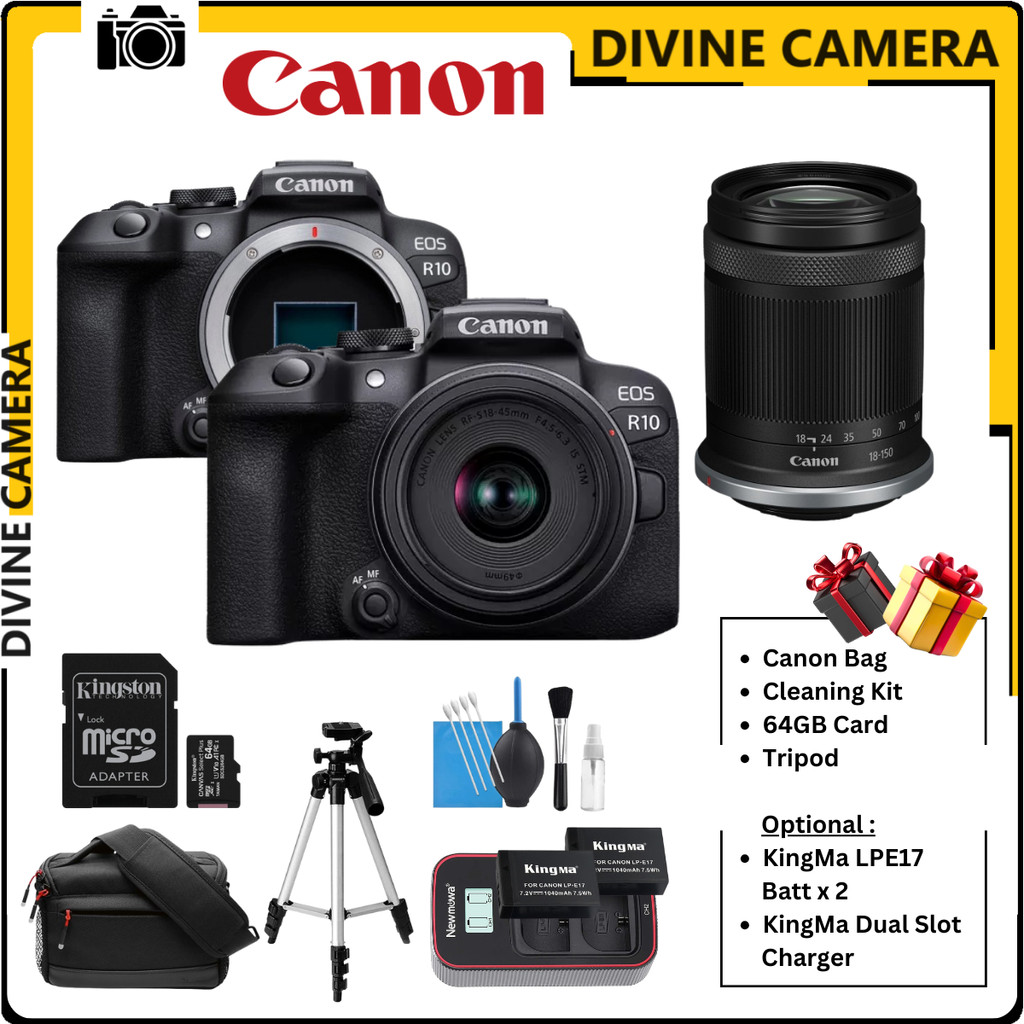 FREE PISSING Canon EOS R10 Mirrorless Camera Body / RFS 1845mm f/4.5