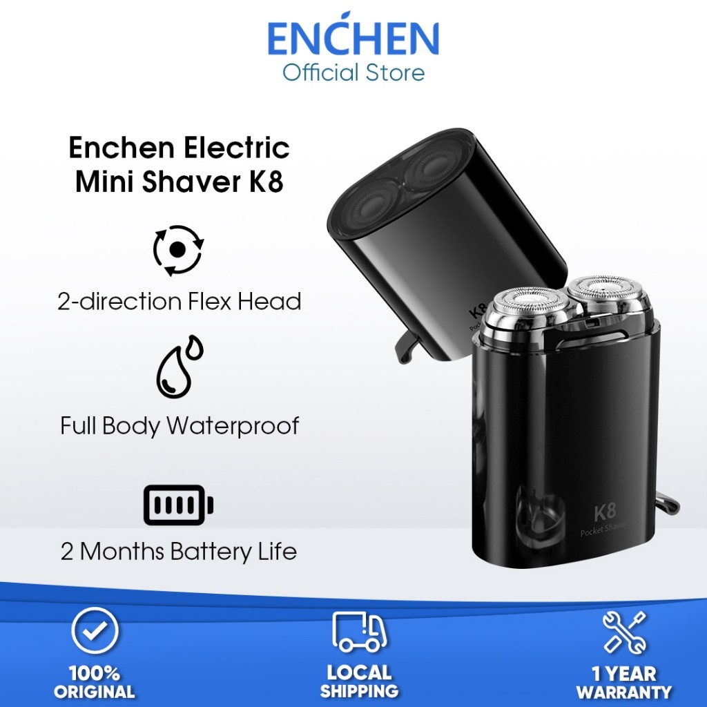 Enchen K8 Mini Electric Shaver Pop-up Portable Shaver Machine 100% ...
