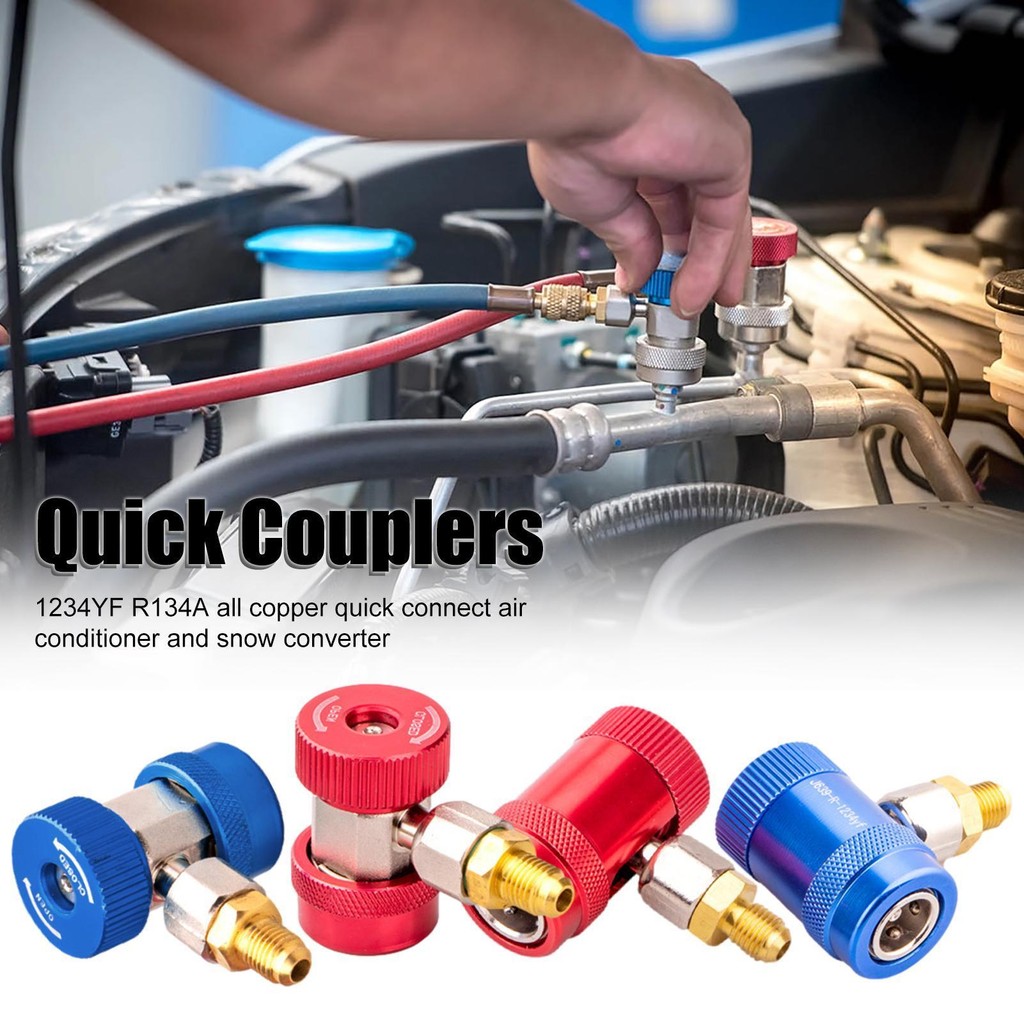 R134A Quick Coupler Adapter AC Fittings R134A Adapter 1234Yf to 134A ...