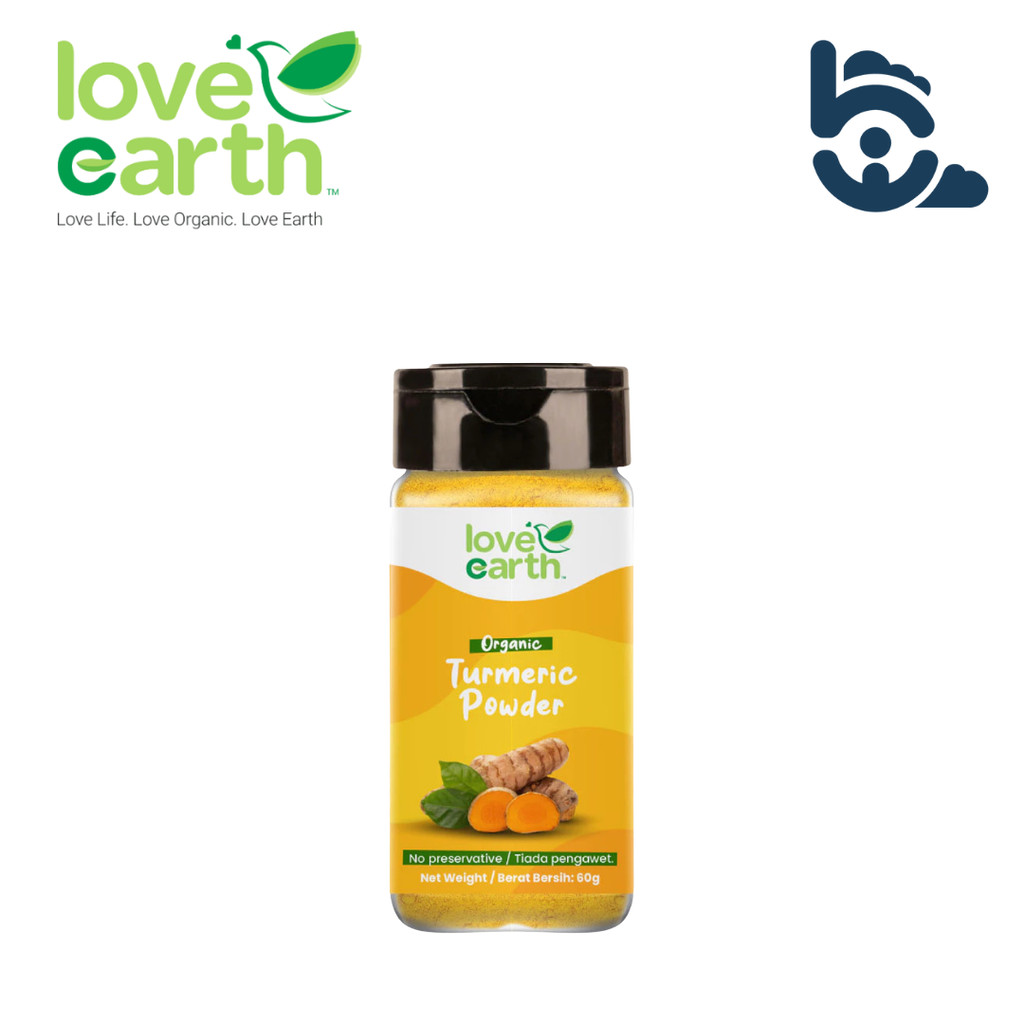 Love Earth Organic Turmeric Powder (60g) | Shopee Malaysia
