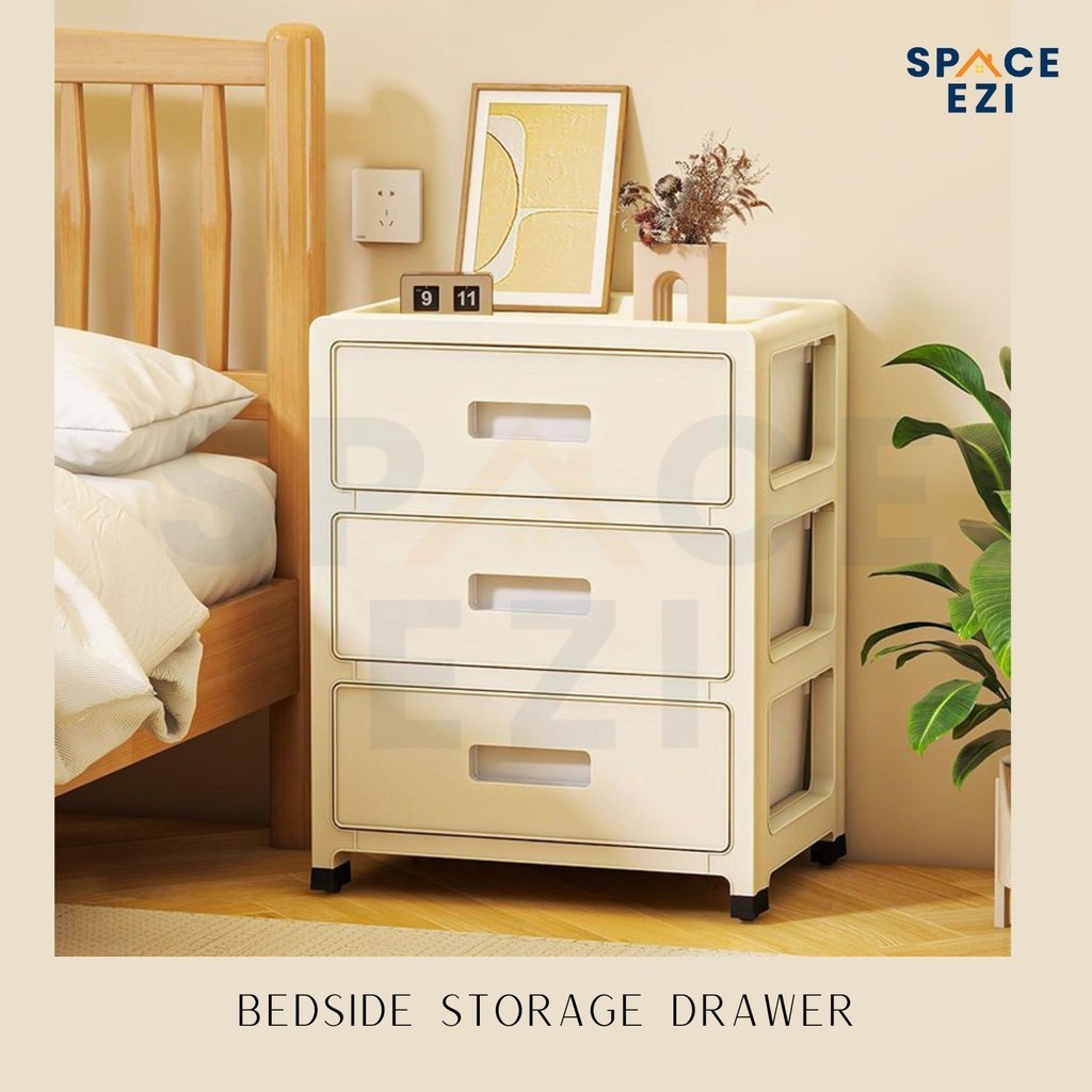 Space Ezi Bedside Drawer Cabinet / Meja Sisi Katil / Laci Sisi Katil ...