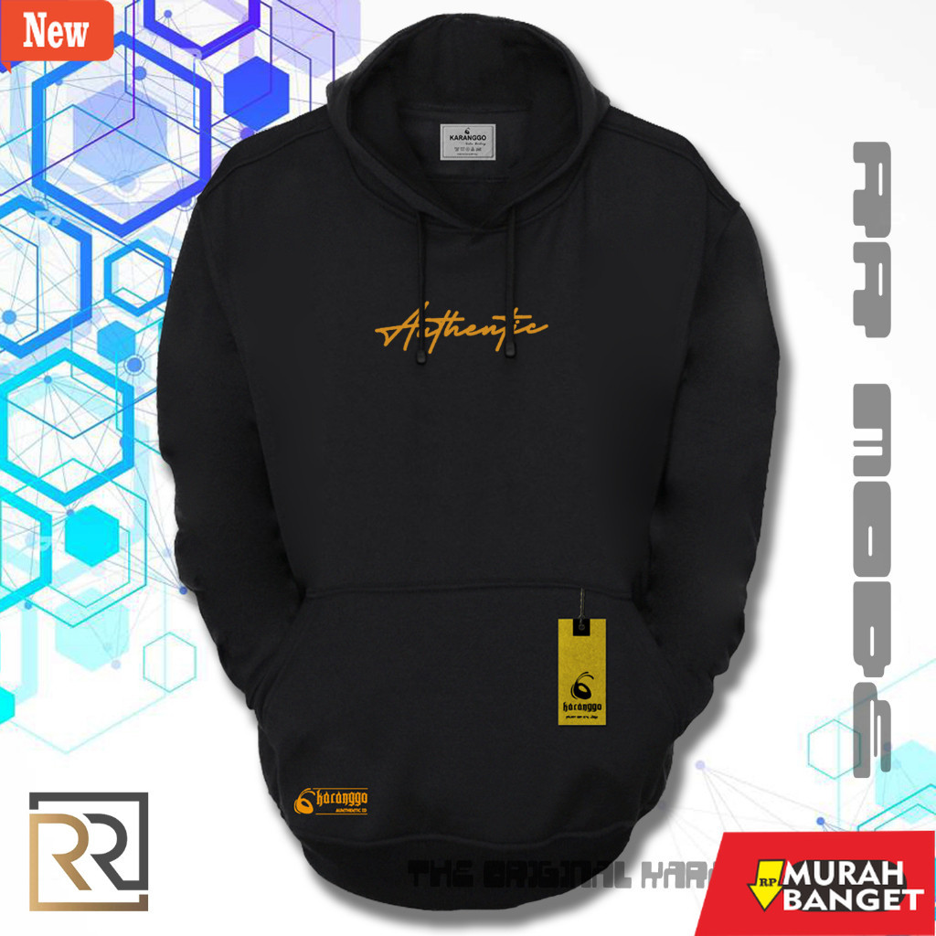 HITAM Hoodie Men Recommended shopee Hoodie Men Thick Material Hoodie Men Distro Aesthetic Black Color Sweater Hoodie Distro Original Shopee Malaysia