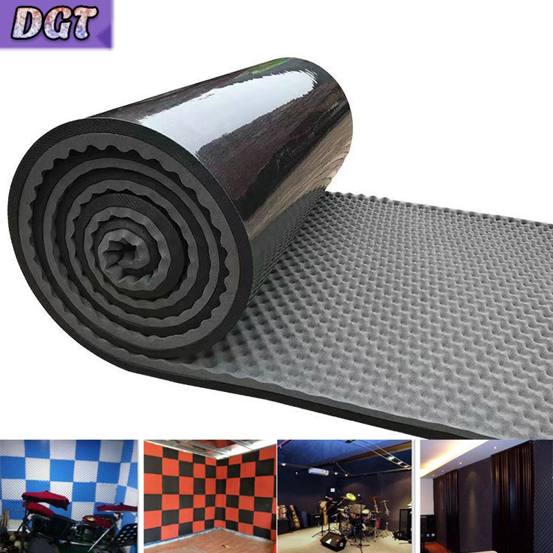 DGT 25mm Rubber Wavy Retardant Acoustic Foam MAT, Insulation Wall Car ...