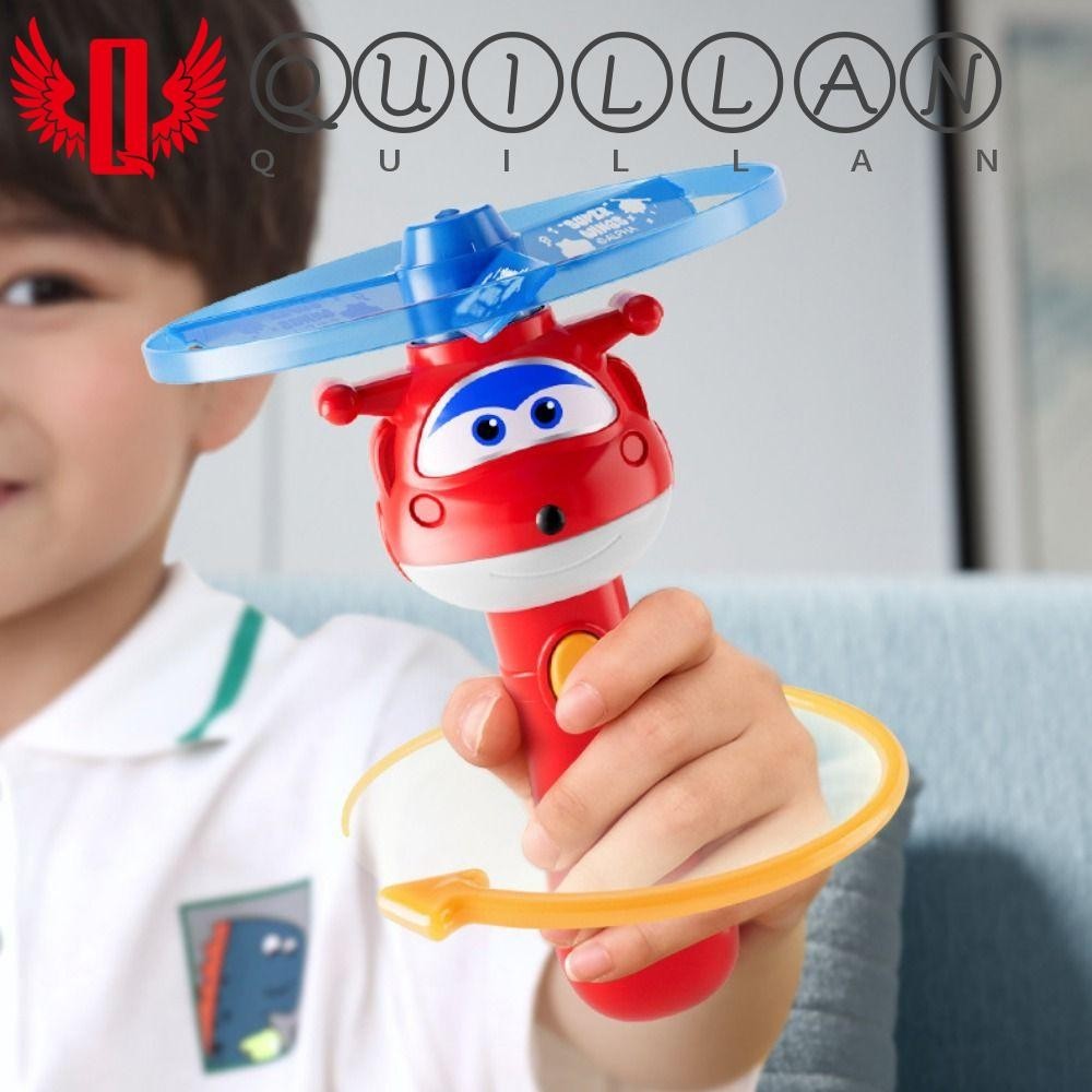 QUILLAN Launcher Flying Toy, Super Wings Cartoon Outdoor Flying Gyro ...