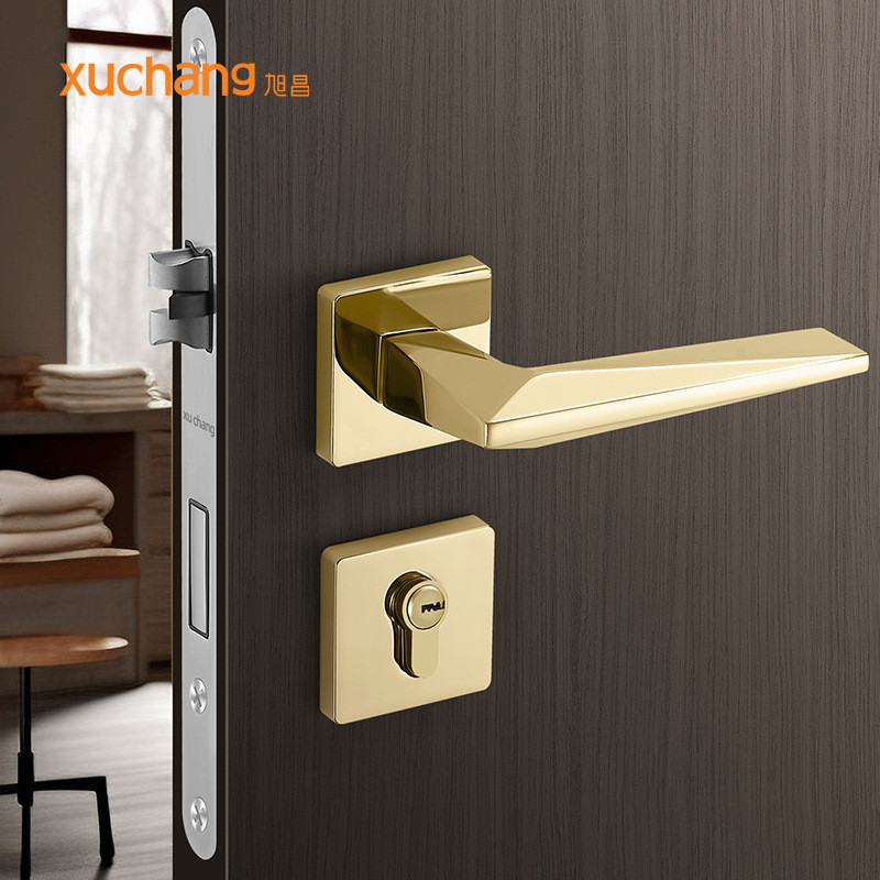 Minimalist Indoor Silent Door Lock Bedroom Room Door Lock Magnetic ...