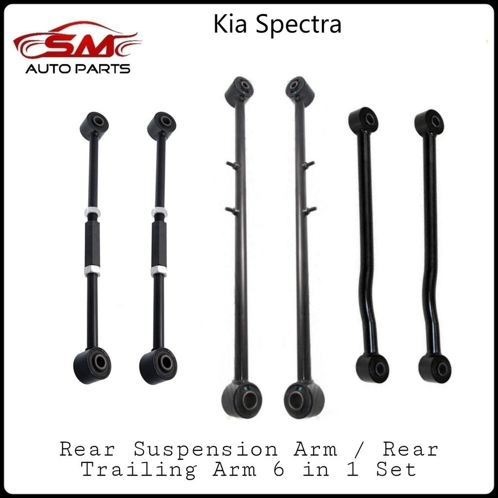 SM Rear Suspension Arm Trailing Arm Set - Kia Spectra ( 6 in 1 Set ...
