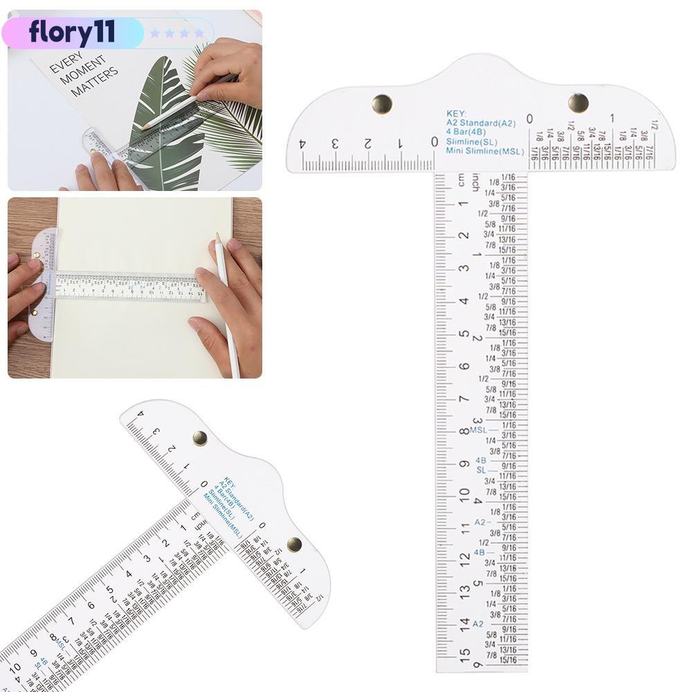 FLORY11 Graduated T-Ruler Easy Reference While Crafting Measuring Scale ...