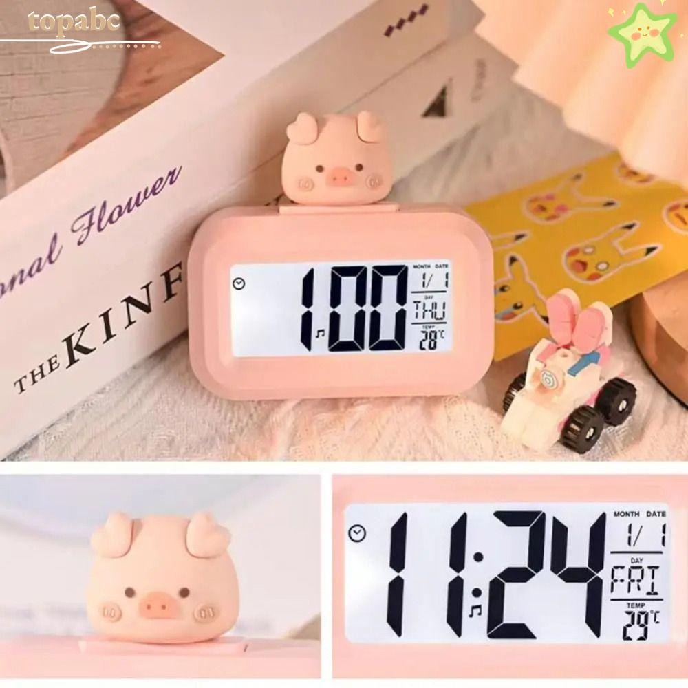 TOPABC Cartoon Shape Digital Clock, Cute Small Children's Electronic ...