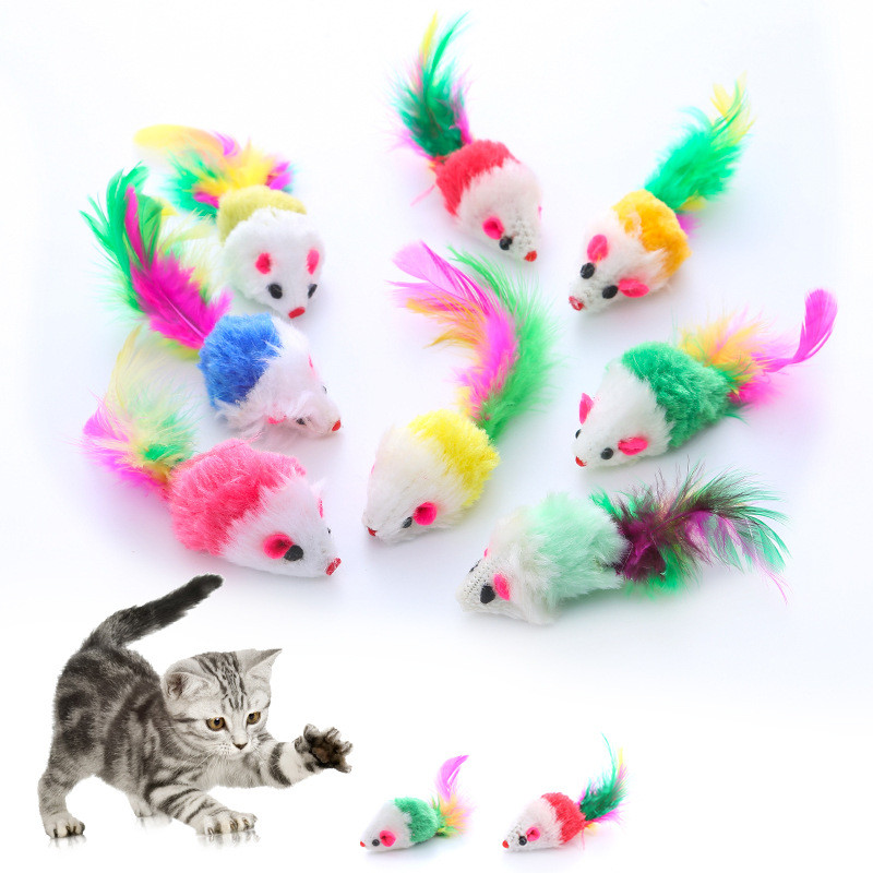 Cat Stick Plush Mouse Combination Toy Pet Cat Toy Cat Channel Teasing ...