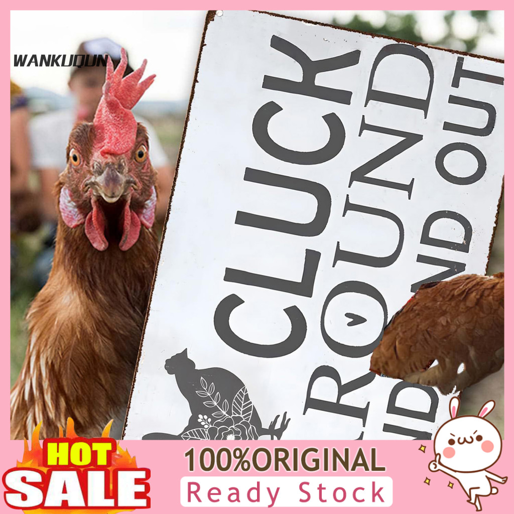 [Ready stock] Retro Style Chicken Coop Sign Metal Chicken Coop Sign ...