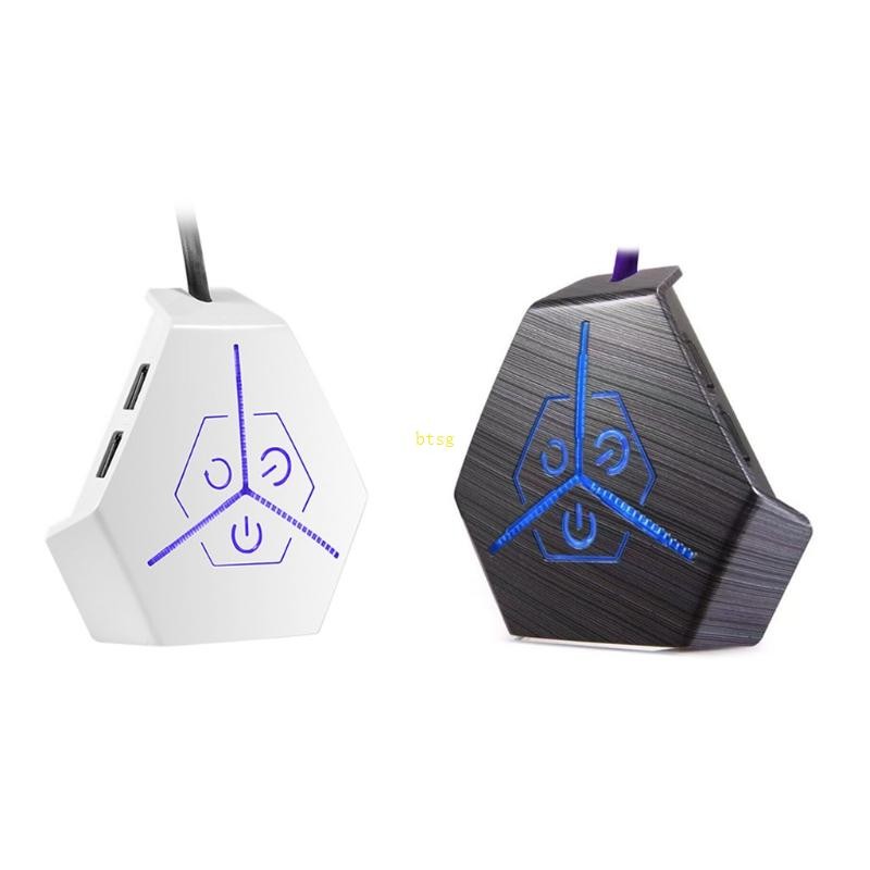 BT Portable PC Desktop Switch + 2 USB Ports Computer Power Button ...