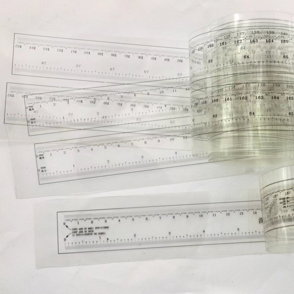 #高精度标准菲林软尺透明尺刻度尺点线规加长菲尺软尺子,, High-precision Standard Film Soft Ruler ...