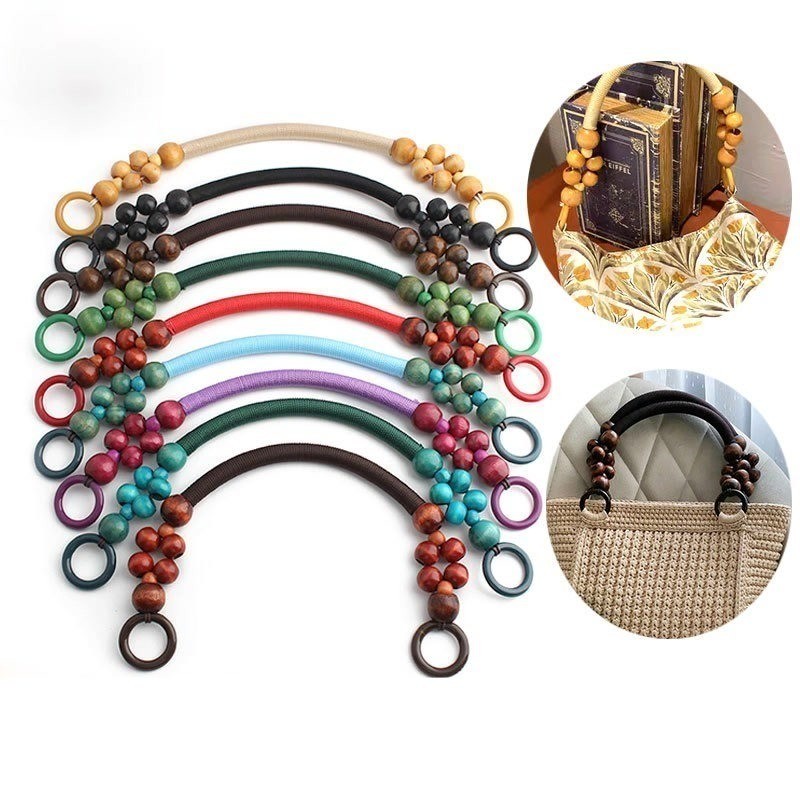 1pc Rope Bag Handle- Wooden Beads Bag Handle- Tali Beg | Shopee Malaysia