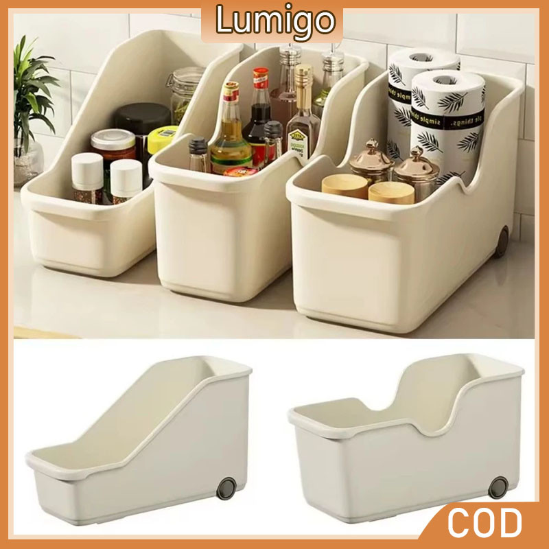 Kitchen Pot Storage Box with Pulley Under Sink Cabinet Pot Lid Rack ...