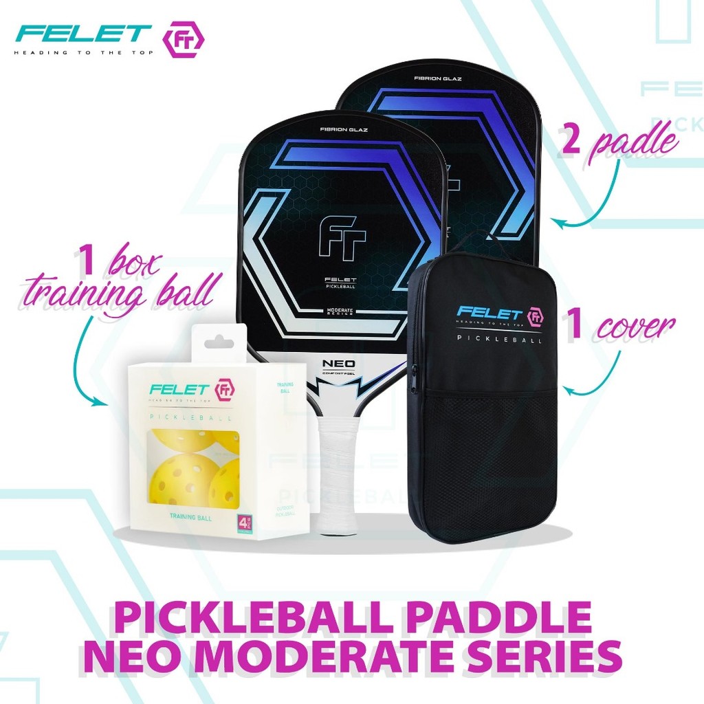 FELET PICKLEBALL PADDLE NEO MODERATE SERIES (12mm) Pickleball Racket ...