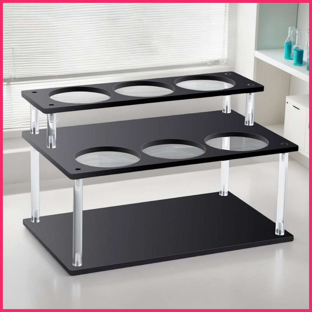 Syrup Rack Acrylic Syrup Holder for Coffee 2-Tier Display Stand Storage ...