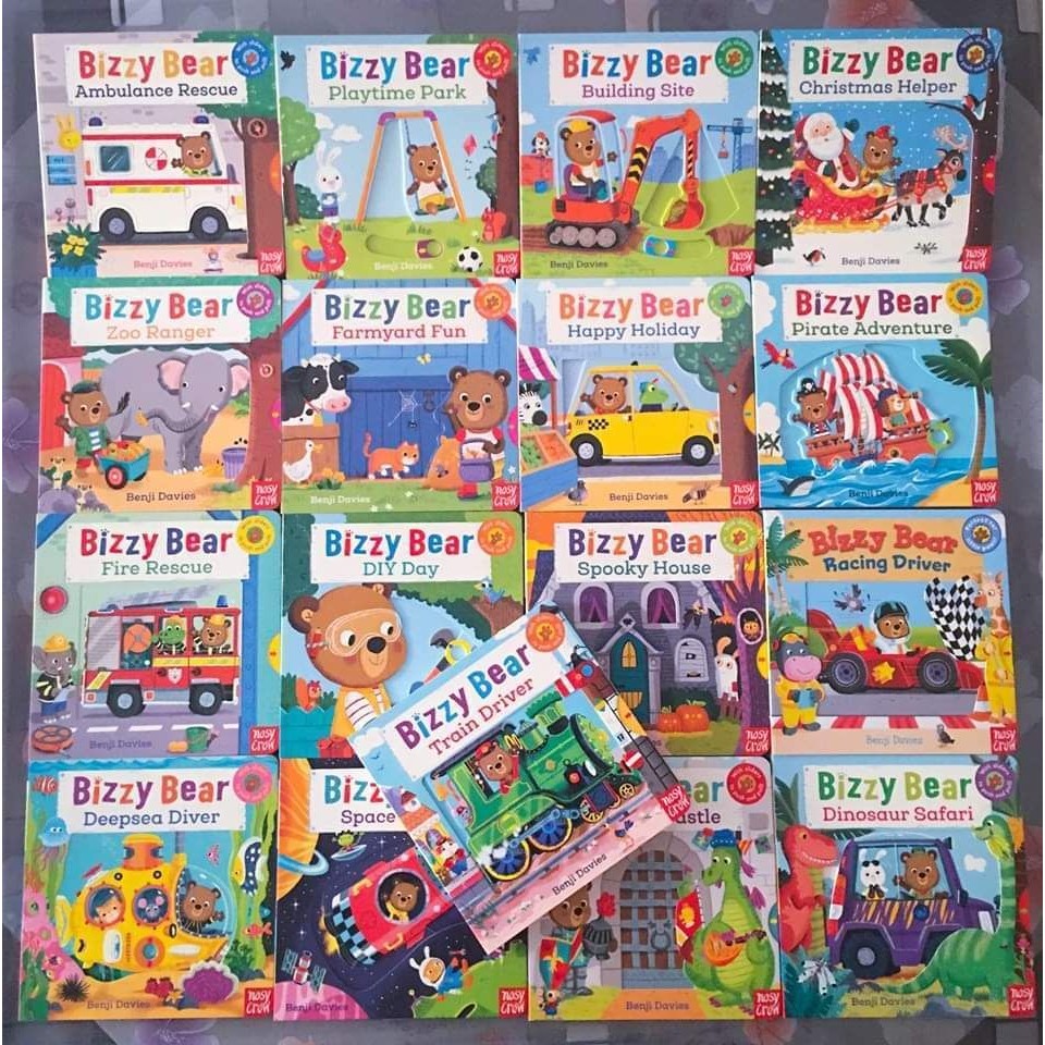 UK GENUINE BIZZY BEAR BOX SET 17 BOOKS | Shopee Malaysia