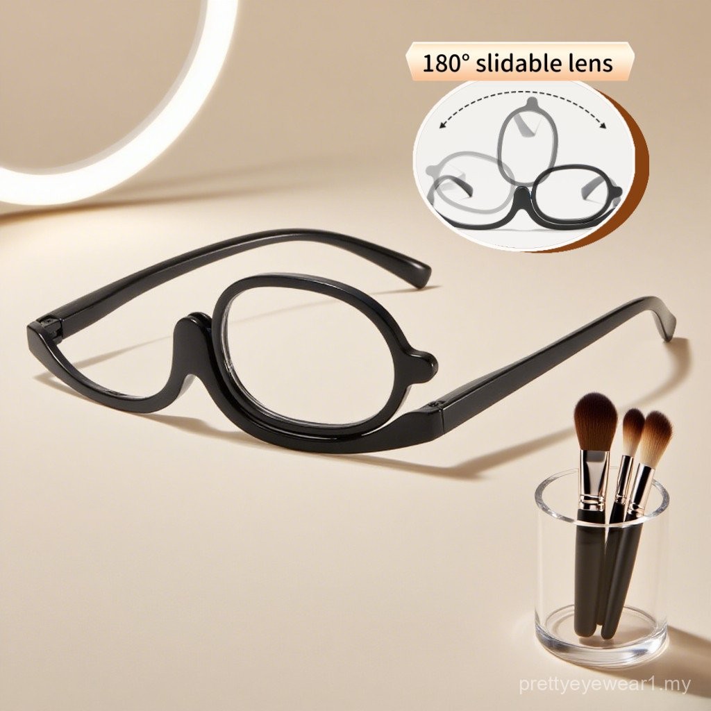 Movable Reading Glasses with Power for Makeup Cermin Mata Rabun Dekat ...