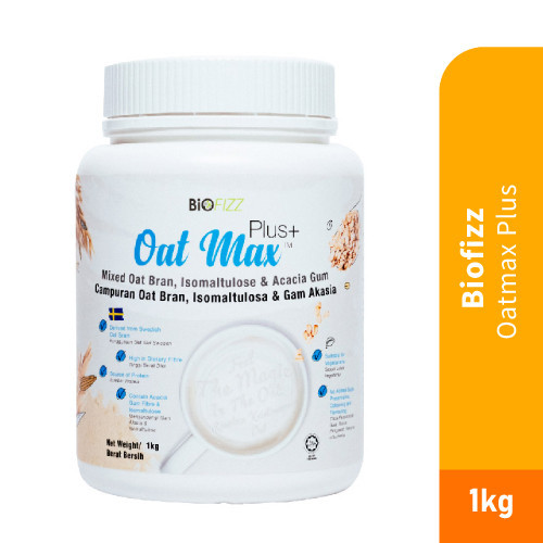 BIOFIZZ Oatmax Plus 1kg Oat Bran Powder Vegetarian Sugar Free