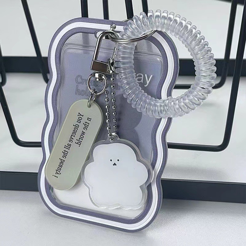 Ins style card Transparent student ID card holder case Student Bus ...