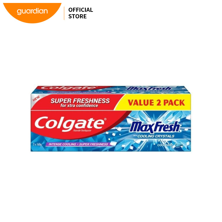 Colgate Max Fresh Cool Mint Toothpaste Valuepack 160g x 2 | Shopee Malaysia